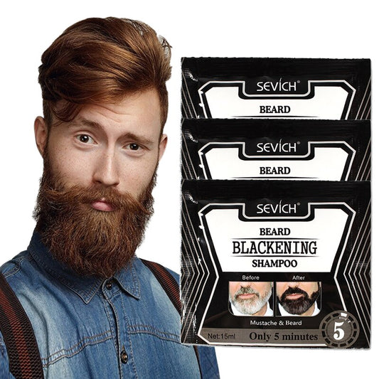 3/5/10pcs Baard Shampoo Verf